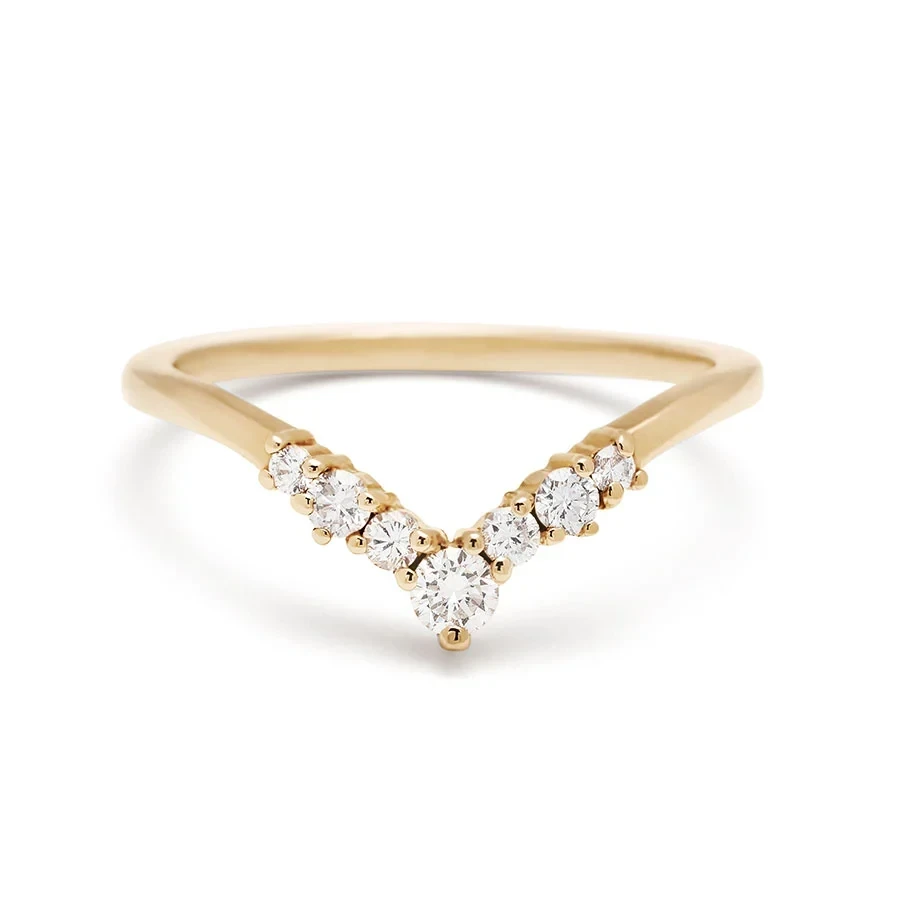 Celestine Tiara Band - 14k Gold & White Diamonds