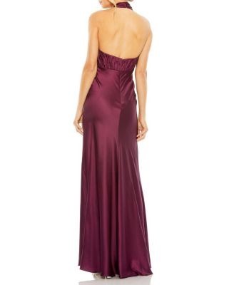 Mac Duggal High Neck Open Back Gown