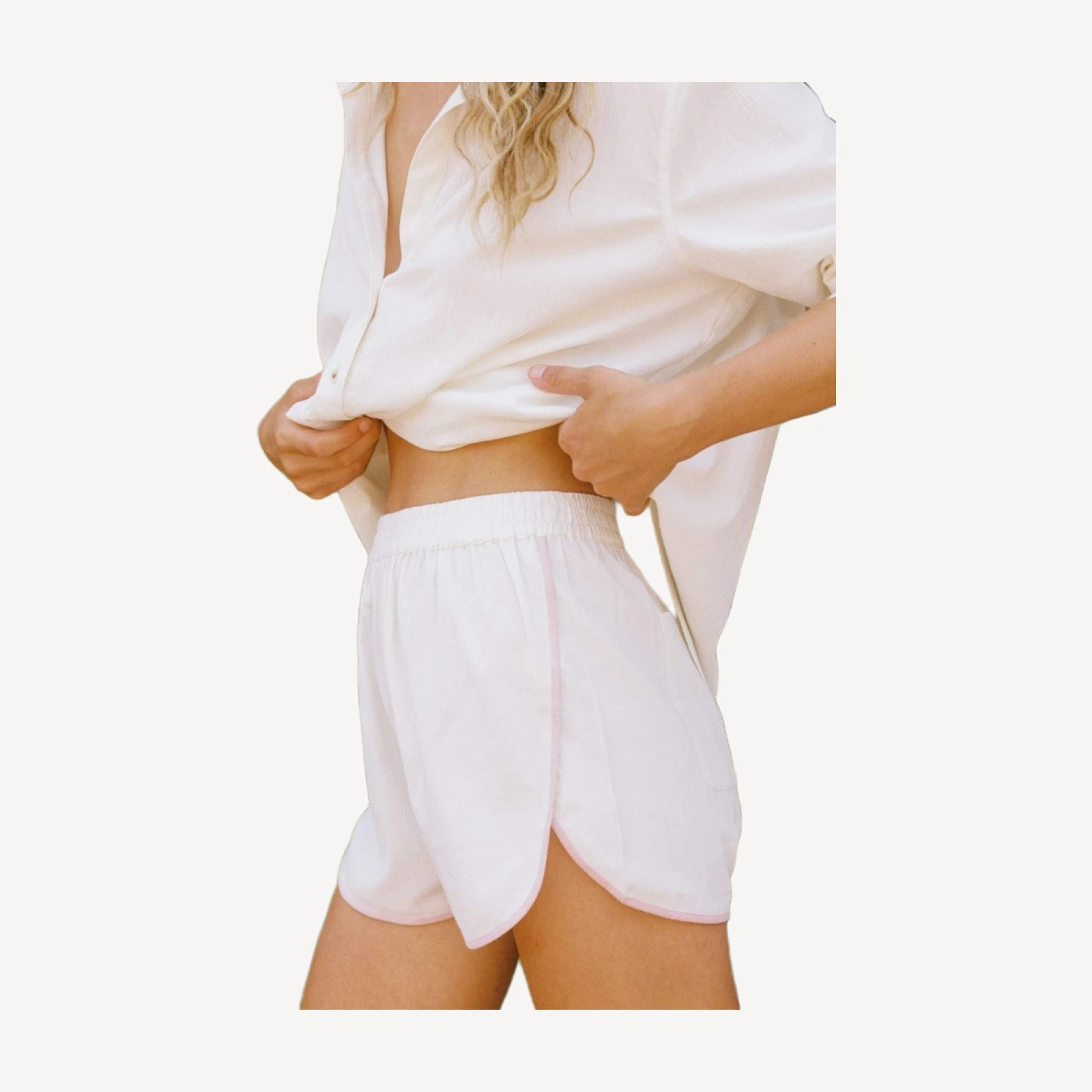 The Sally Short | Alabaster Crinkle
