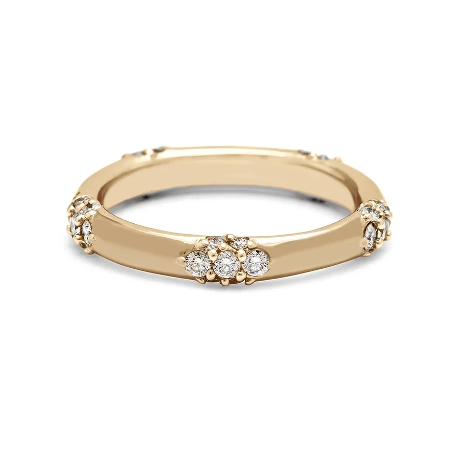 Celestine Band - 14k Gold & White Diamonds