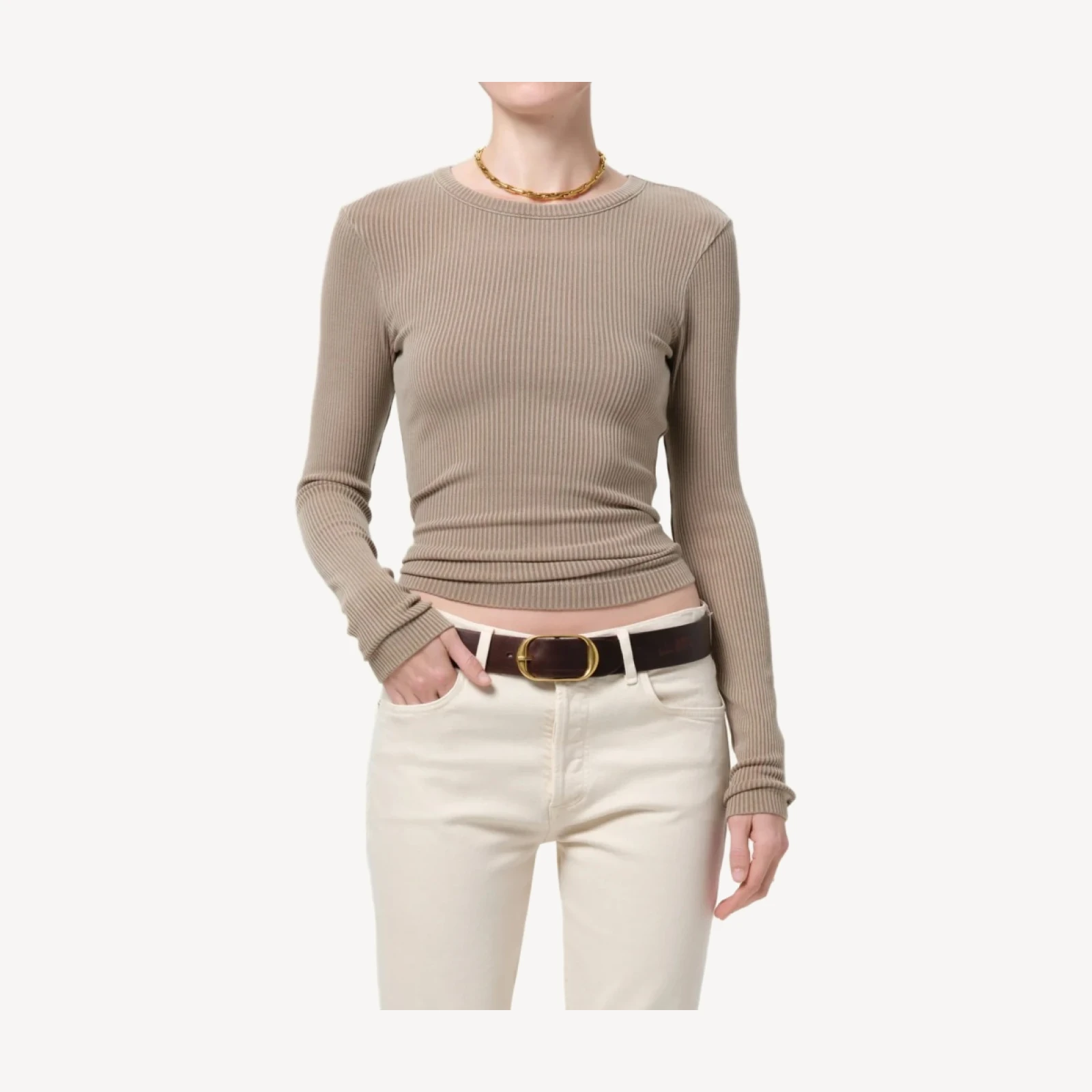 Bina Crewneck in Sandatlas