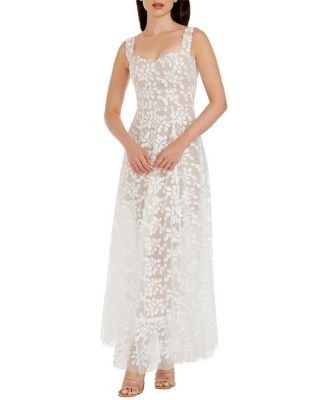 Dress the Population Anabel Floral Lace Applique Gown