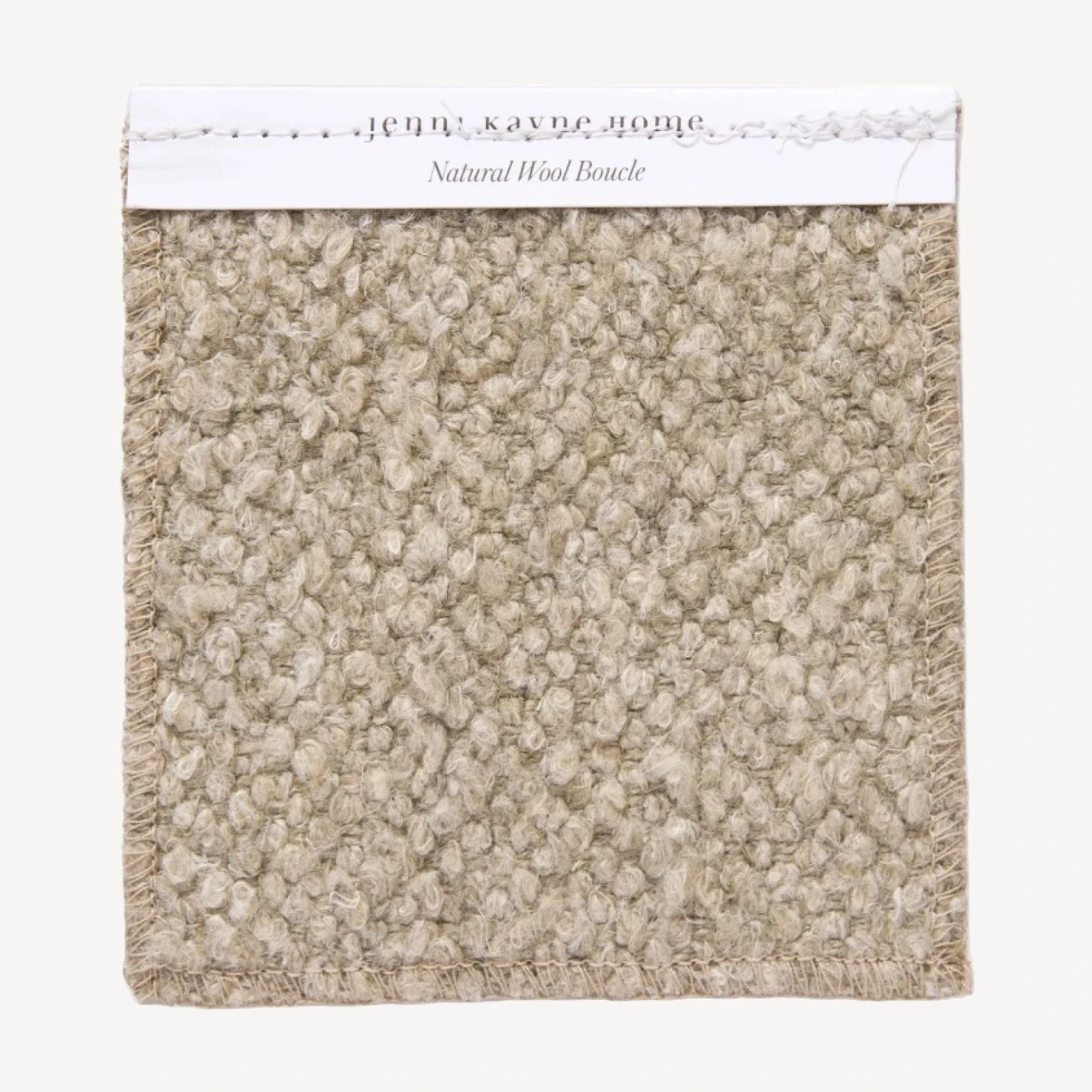 Fabric Swatch Natural Wool Boucle