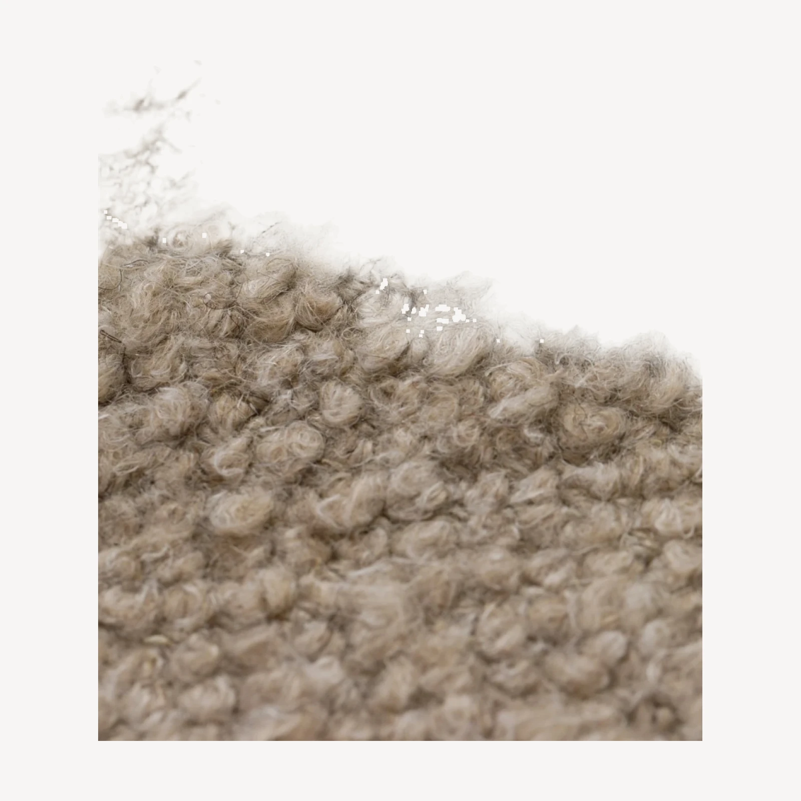 Fabric Swatch Natural Wool Boucle