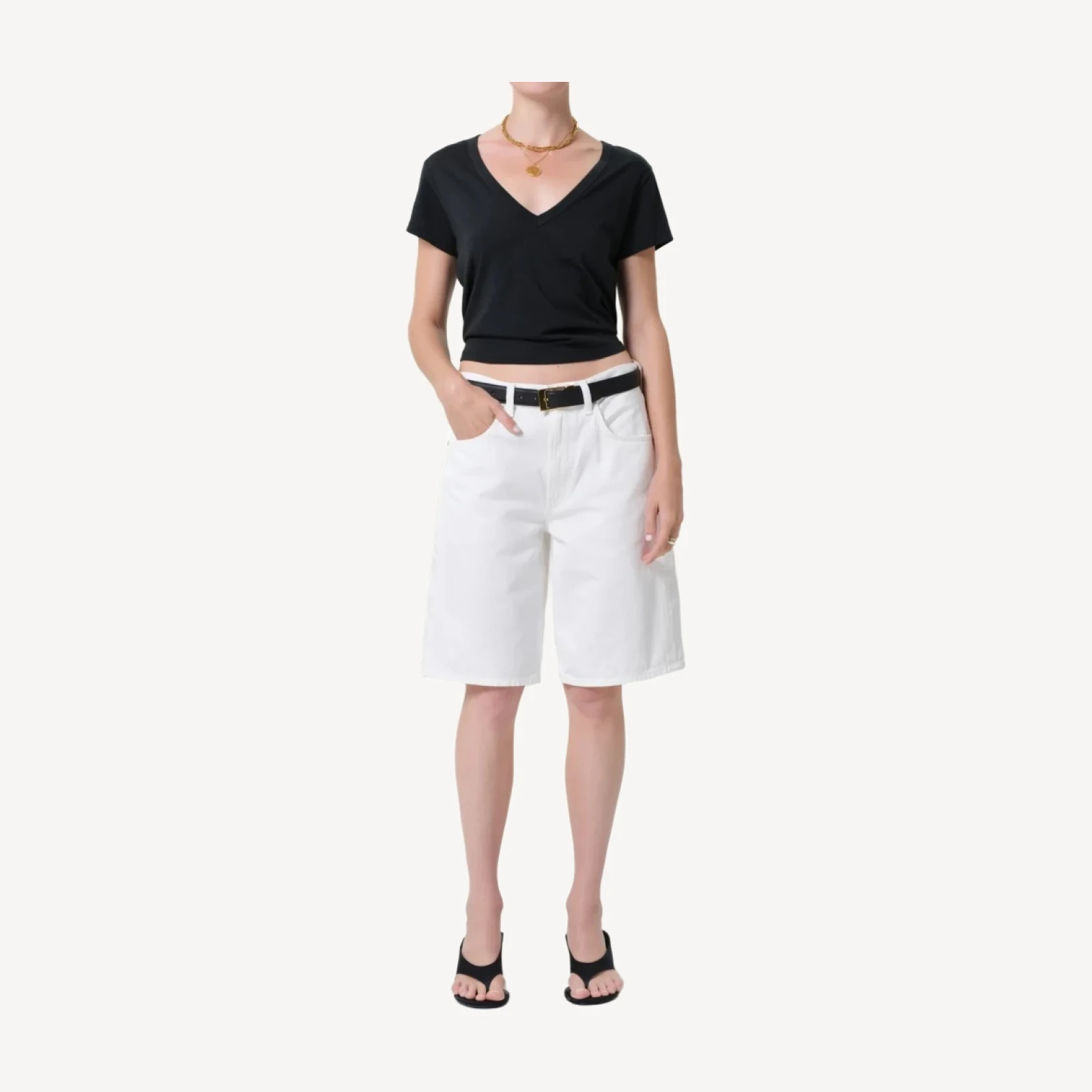 Court Short in Soft White