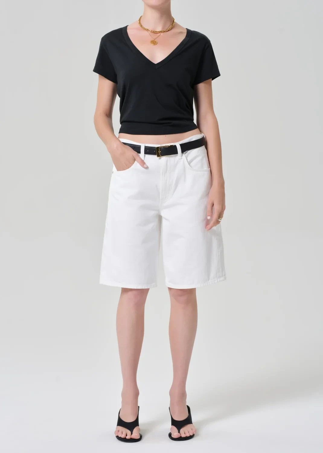 Court Short in Soft White
