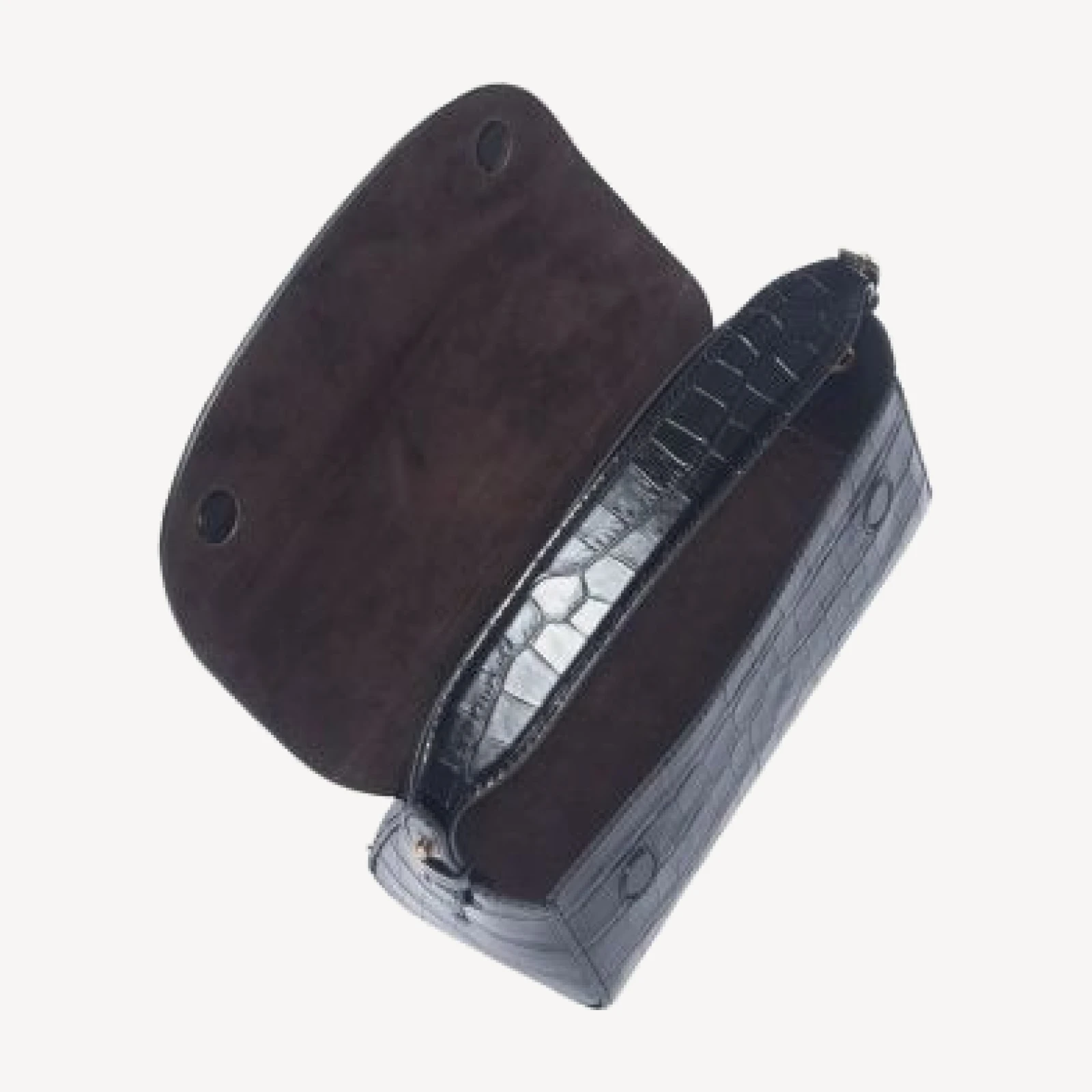 Vince Sabrina Croc-Embossed Leather Mini Top-Handle Bag