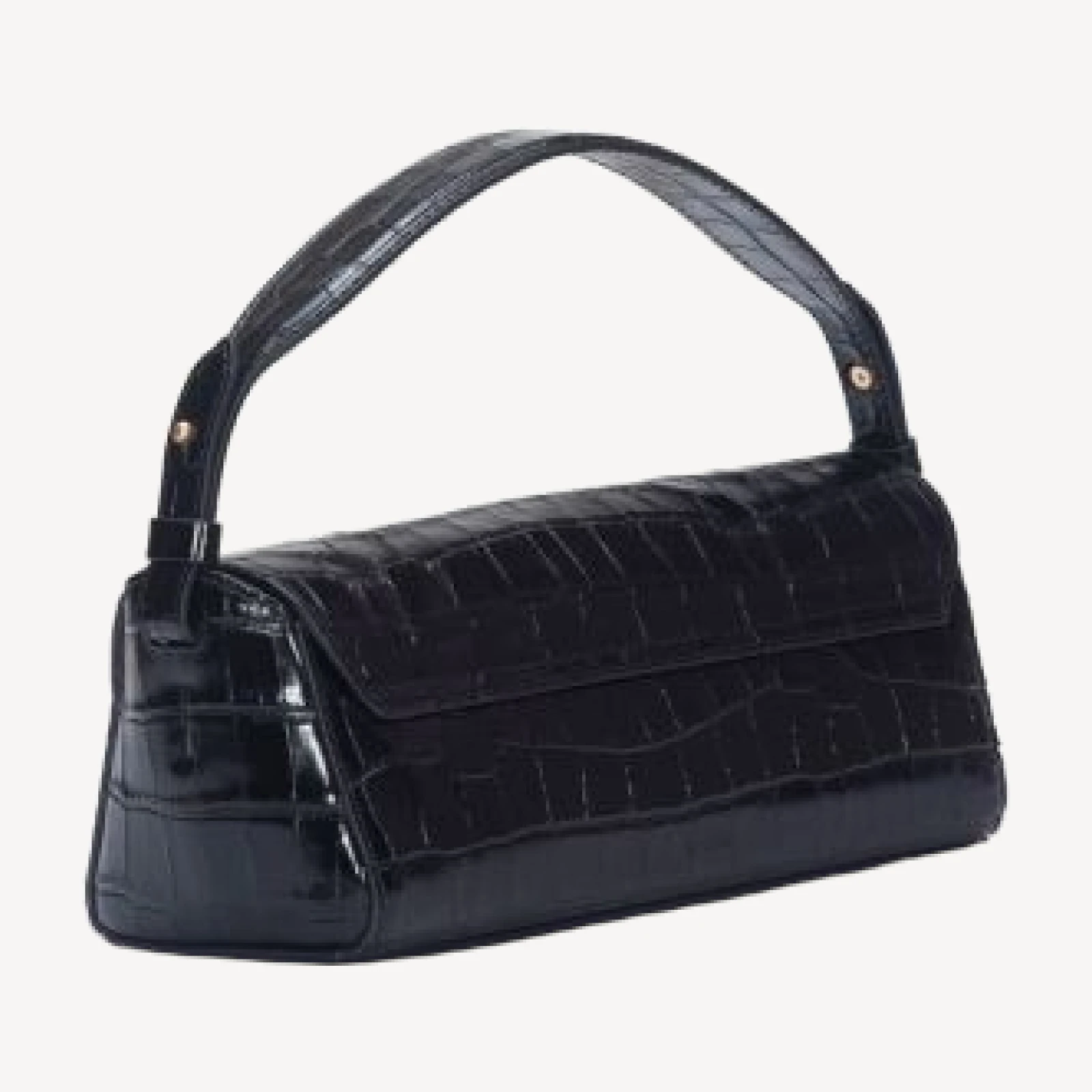 Vince Sabrina Croc-Embossed Leather Mini Top-Handle Bag