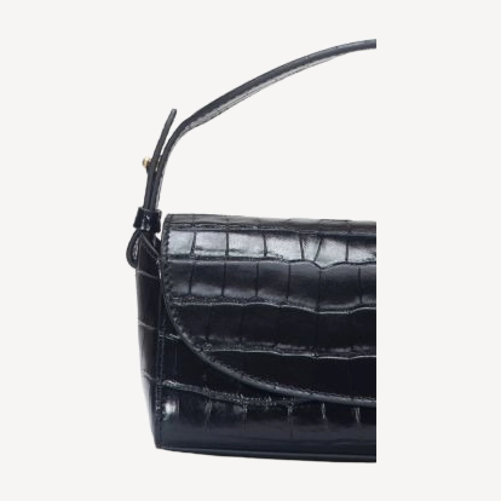 Vince Sabrina Croc-Embossed Leather Mini Top-Handle Bag