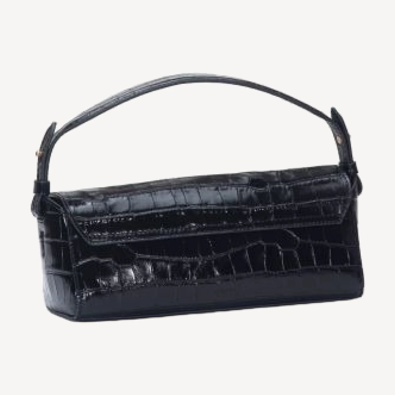 Vince Sabrina Croc-Embossed Leather Mini Top-Handle Bag