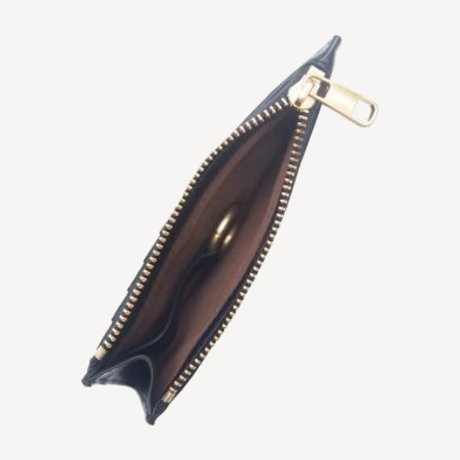 Vince Leather Zip-Top Card Case