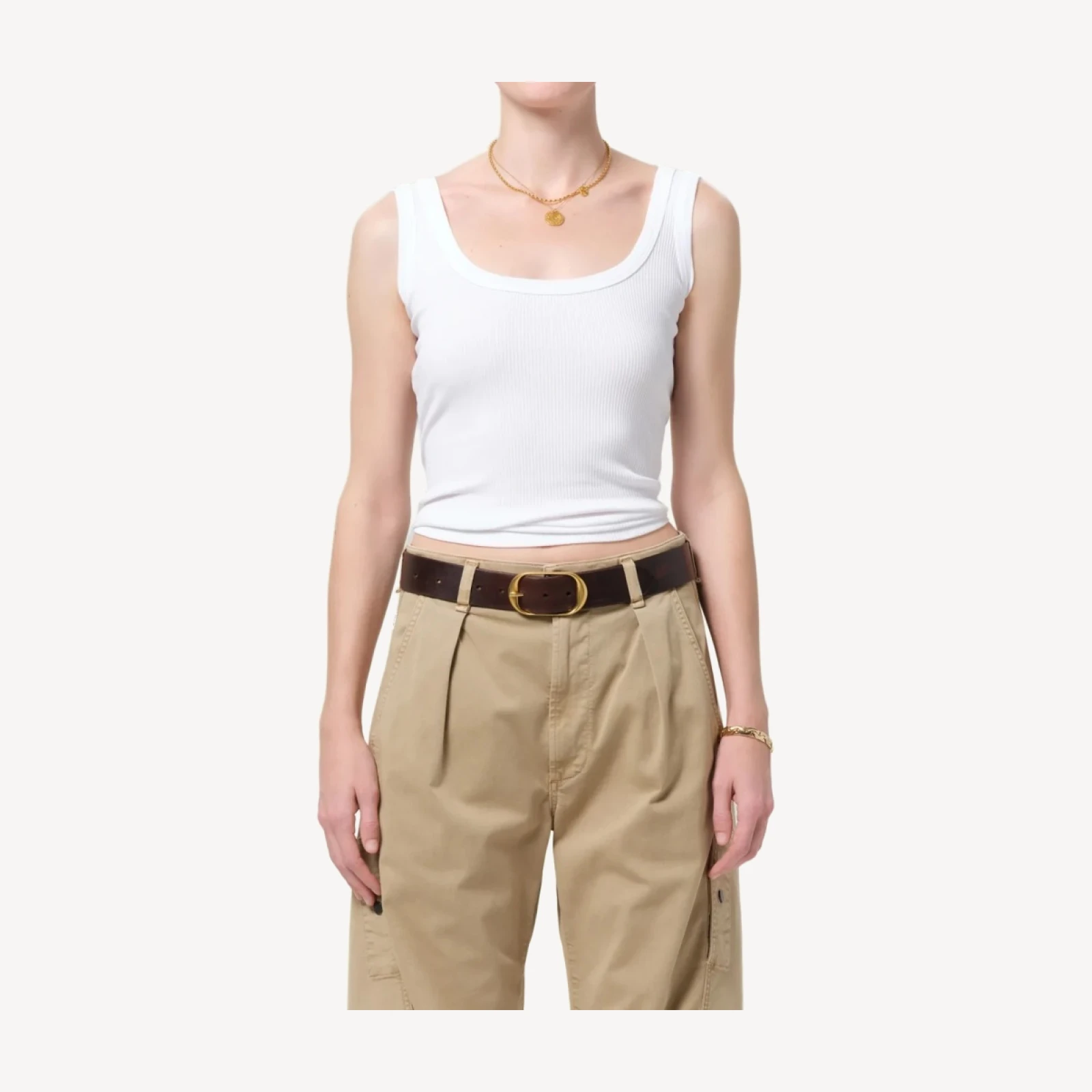 Faye Tank in White