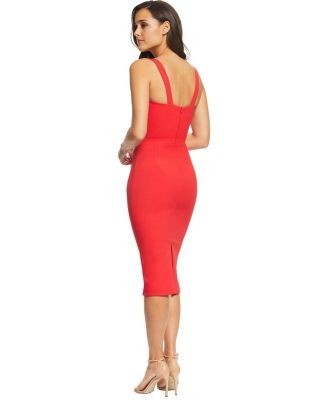 Dress the Population Nicole Sweetheart Neck Bodycon Midi Dress