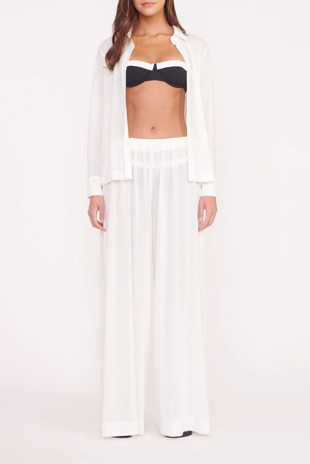 Marza Coverup Pant | White