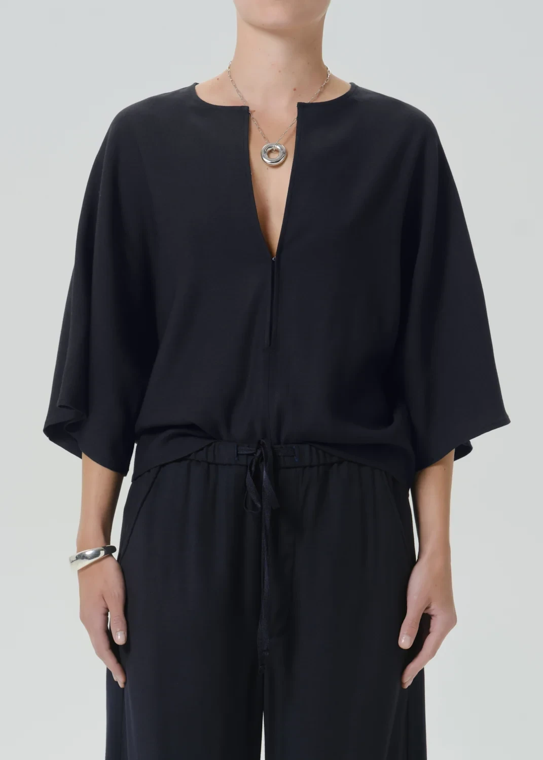 Franca Portofino Twill Shirt in Navy