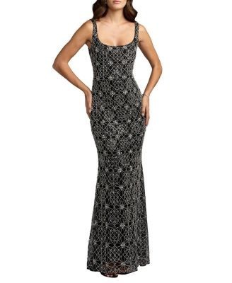 Mac Duggal Sleeveless Embellished Column Gown