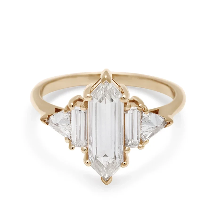 Theda Hex Ring - Yellow Gold & Yellow Diamond (1.57ct)