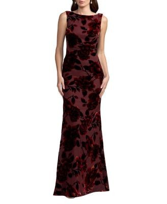 Mac Duggal Sleeveless Cowl Back Velvet Gown