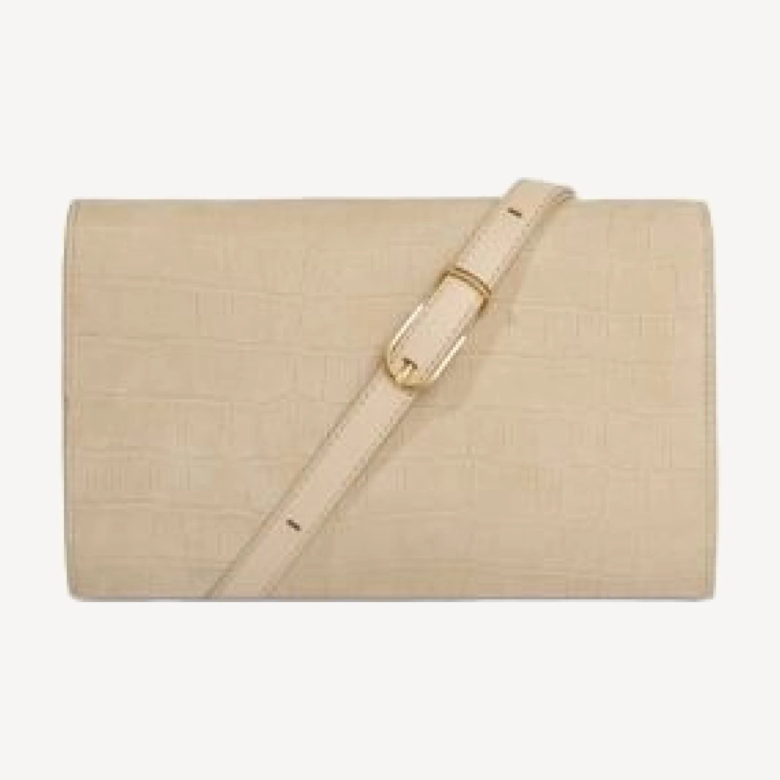 Vince Embossed Leather Wallet Crossbody