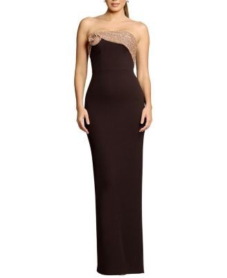 Dress the Population Lorraine Strapless Embellished Gown