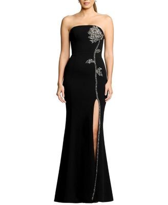 Dress the Population Dion Strapless Embellished Crepe Mermaid Gown