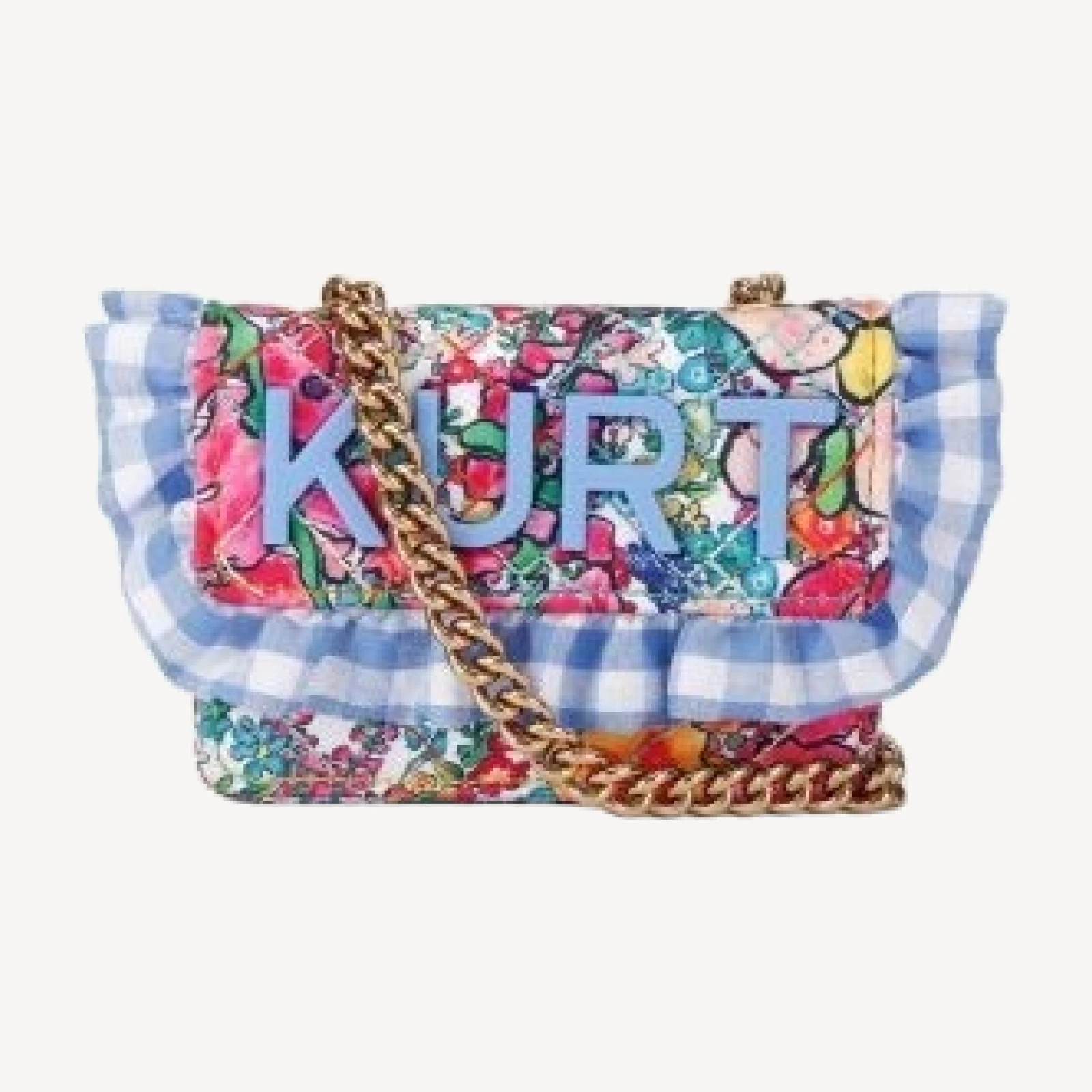 Kurt Geiger London Kensington Kurt Micro Gingham Crossbody