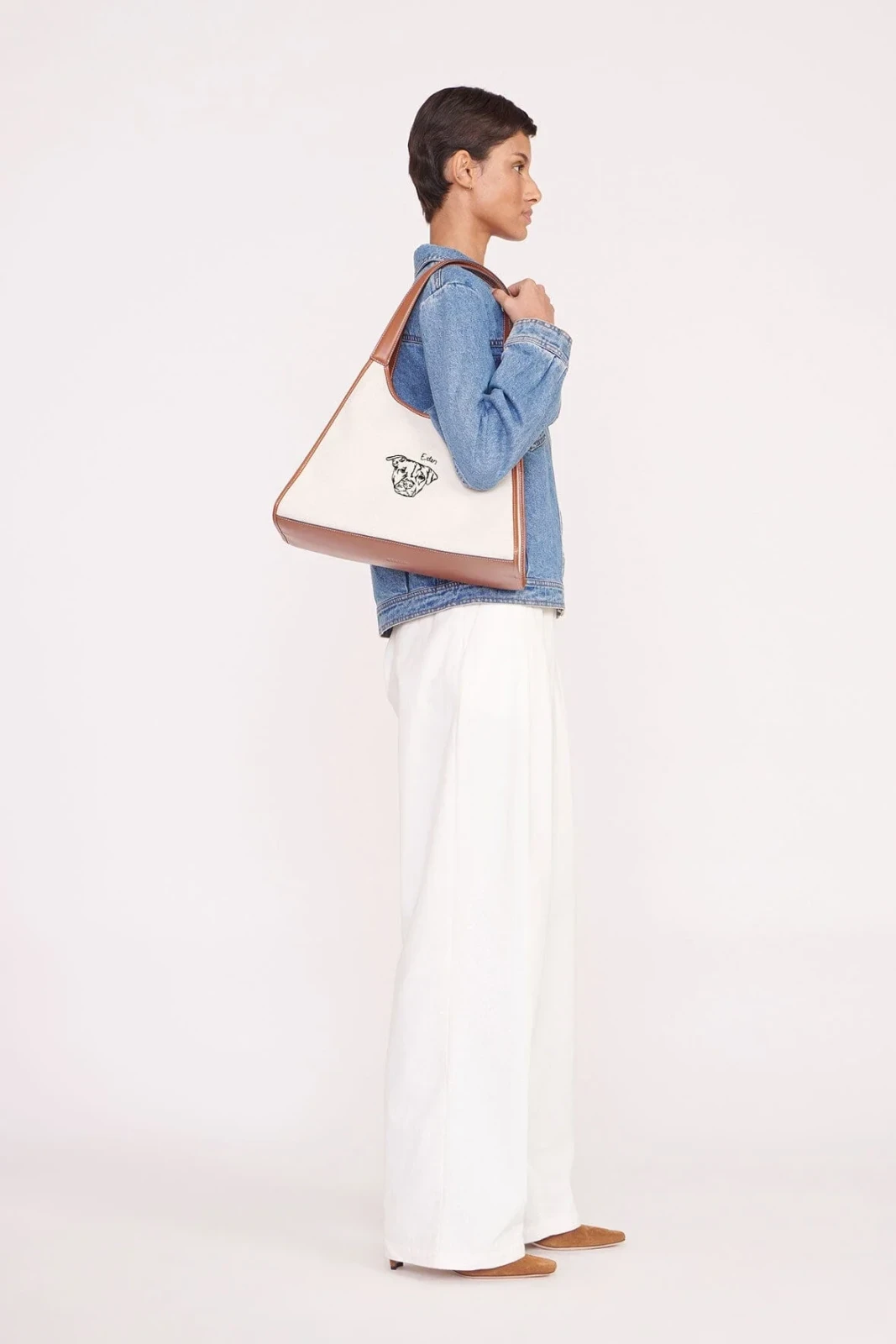 Custom STAUD x C.Bonz Soft Rey Bag | Cream Tan