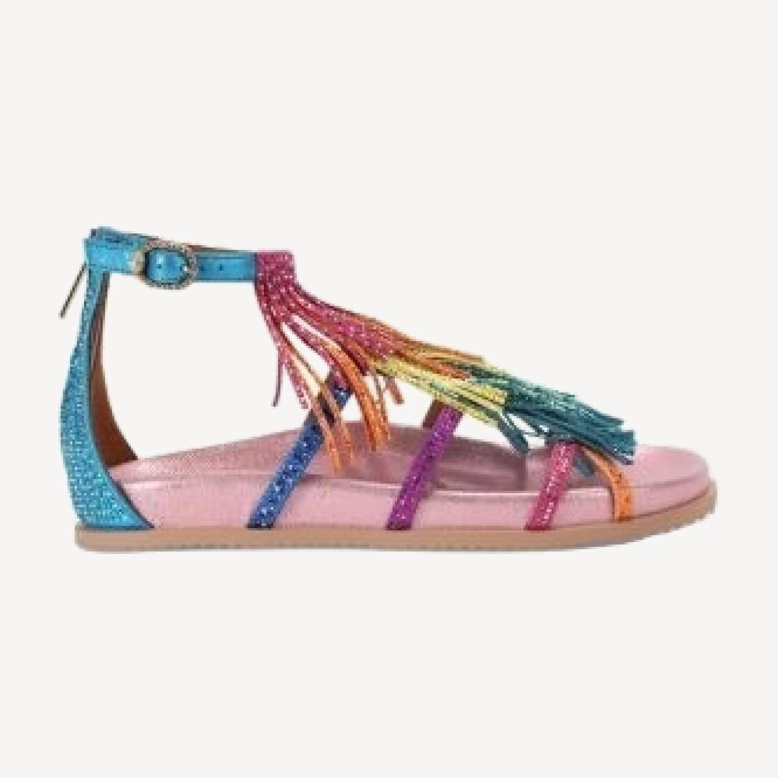 Kurt Geiger London Women's Fringe Flat Sandals