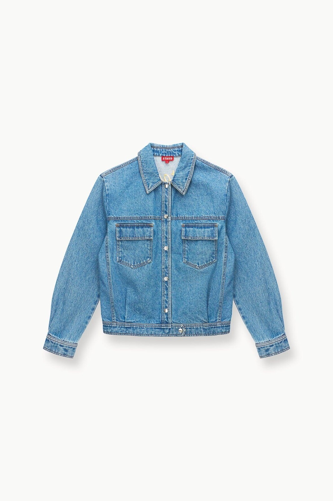 Custom STAUD x C.Bonz Oversized Ryan Denim Jacket | Medium Wash