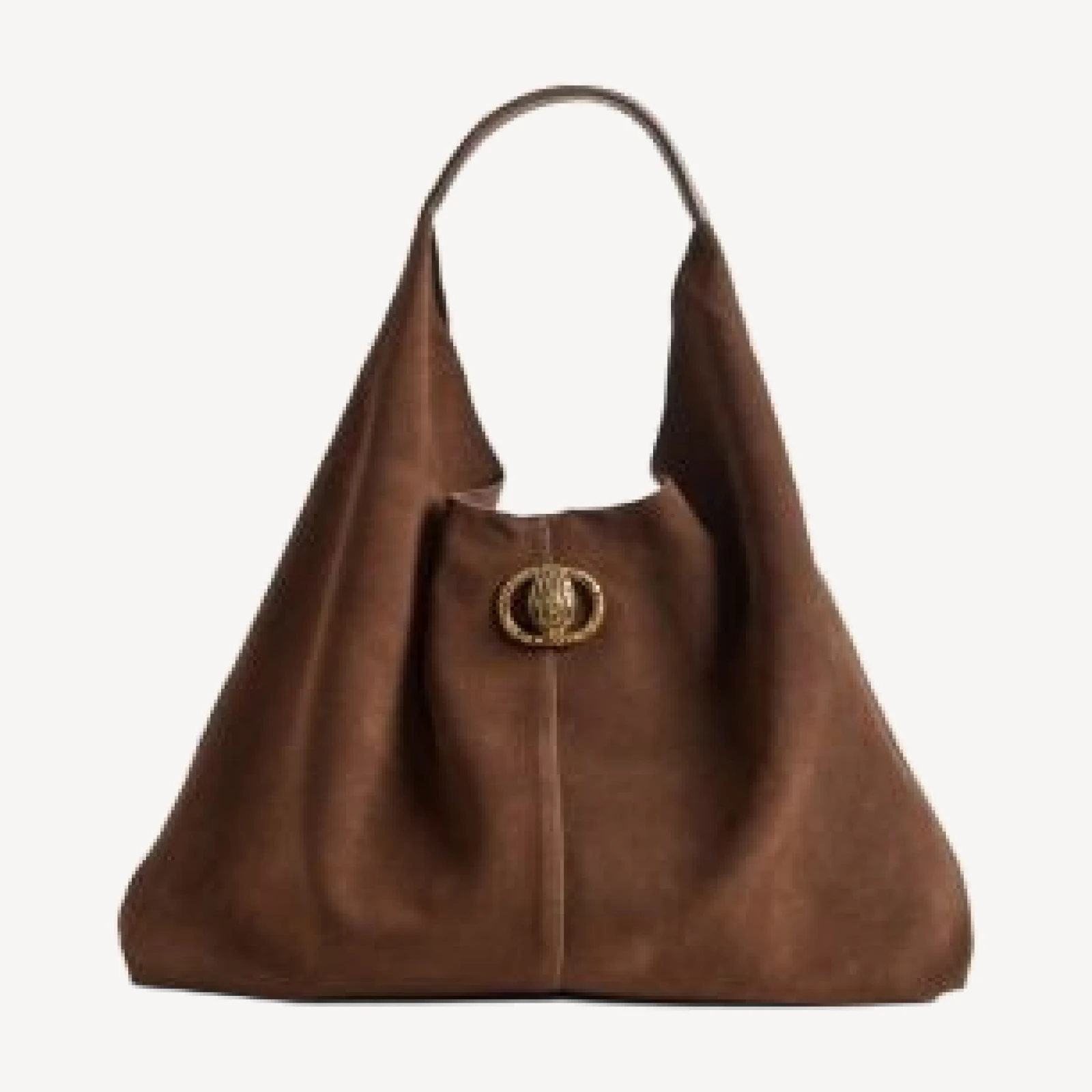 Kurt Geiger London Chelsea Slouchy Large Suede Hobo Shoulder Bag
