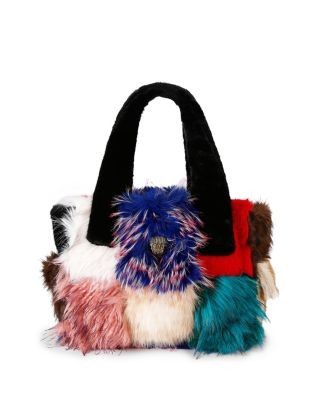 Kurt Geiger London Celia Patchwork Faux Fur Tote