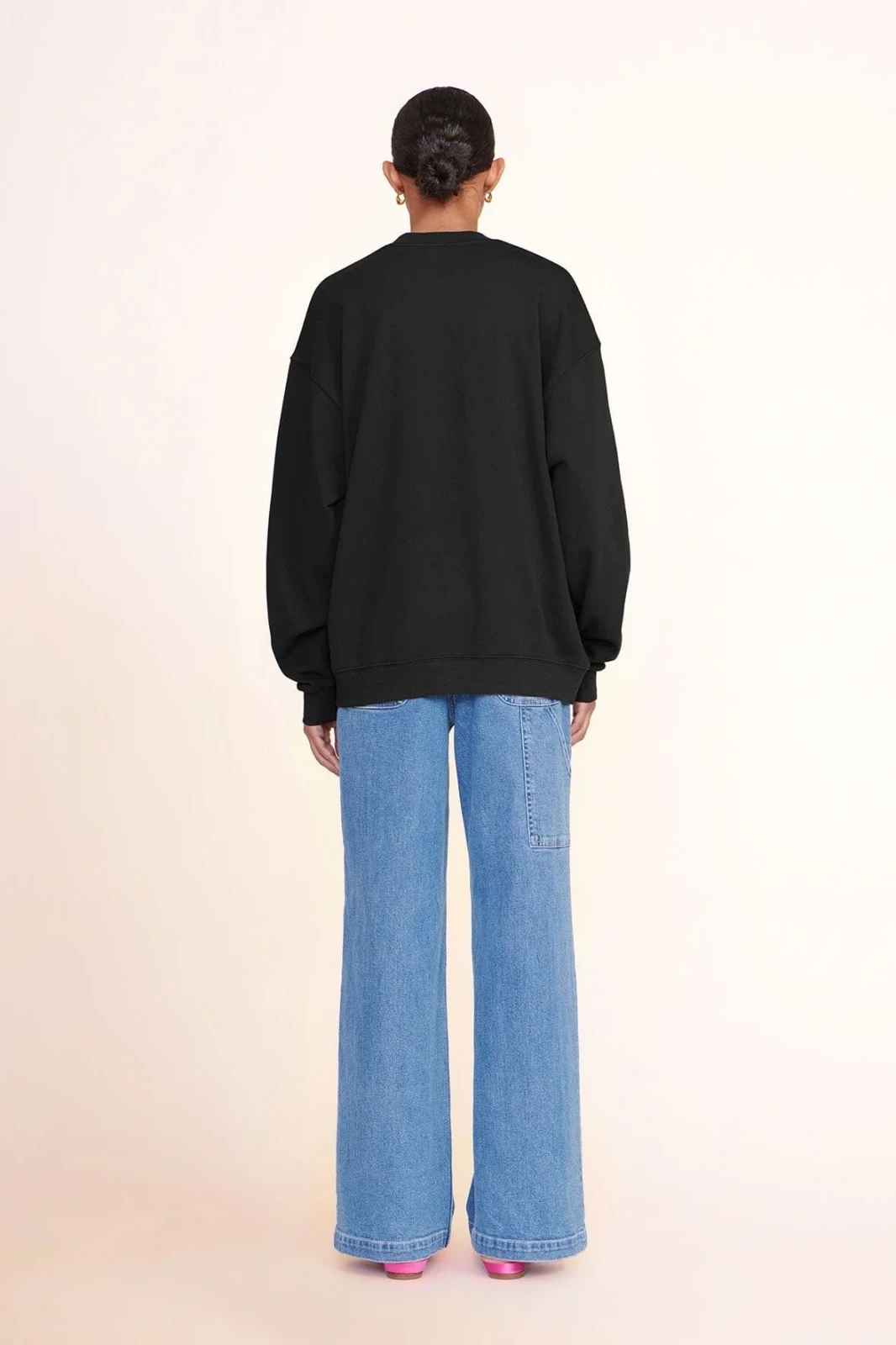 Custom STAUD x C.Bonz Oversized Sweatshirt | Black