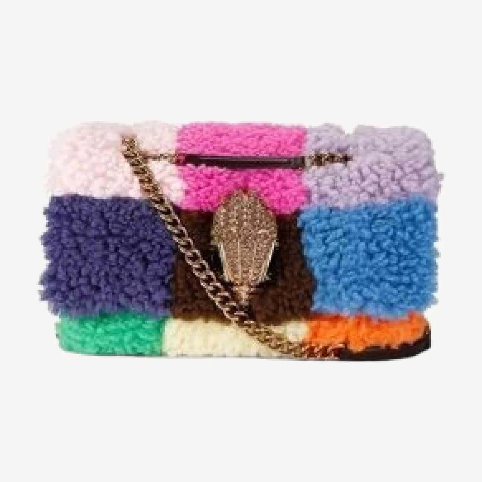 Kurt Geiger London Macro Kensington Faux Fur Shoulder Bag