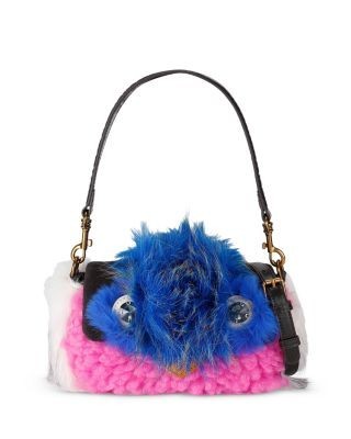 Kurt Geiger London Oxford Mini Faux Fur Mascot Shoulder Bag