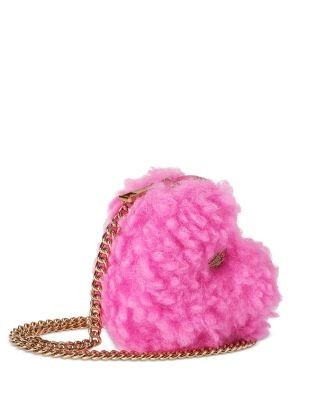 Kurt Geiger London Micro Faux Fur Heart Mini Bag