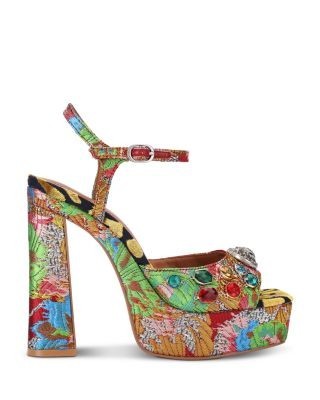 Kurt Geiger London Women's Chelsea Platform Peep Toe Sandals