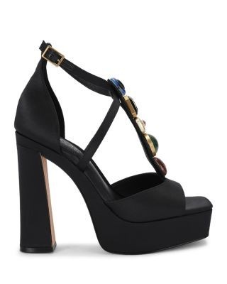 Kurt Geiger London Women's Loulou Embellished Platform Sandals