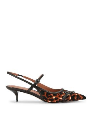 Kurt Geiger London Women's Knightsbridge Printed Leather Slingback Pumps