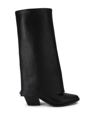 Kurt Geiger London Women's Chiltern Folded Leather Knee High Boots