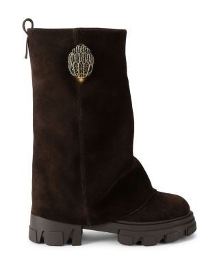 Kurt Geiger London Women's Stomp Leather Mid Calf Boots