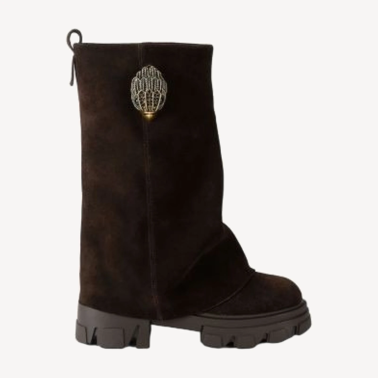 Kurt Geiger London Women's Stomp Leather Mid Calf Boots