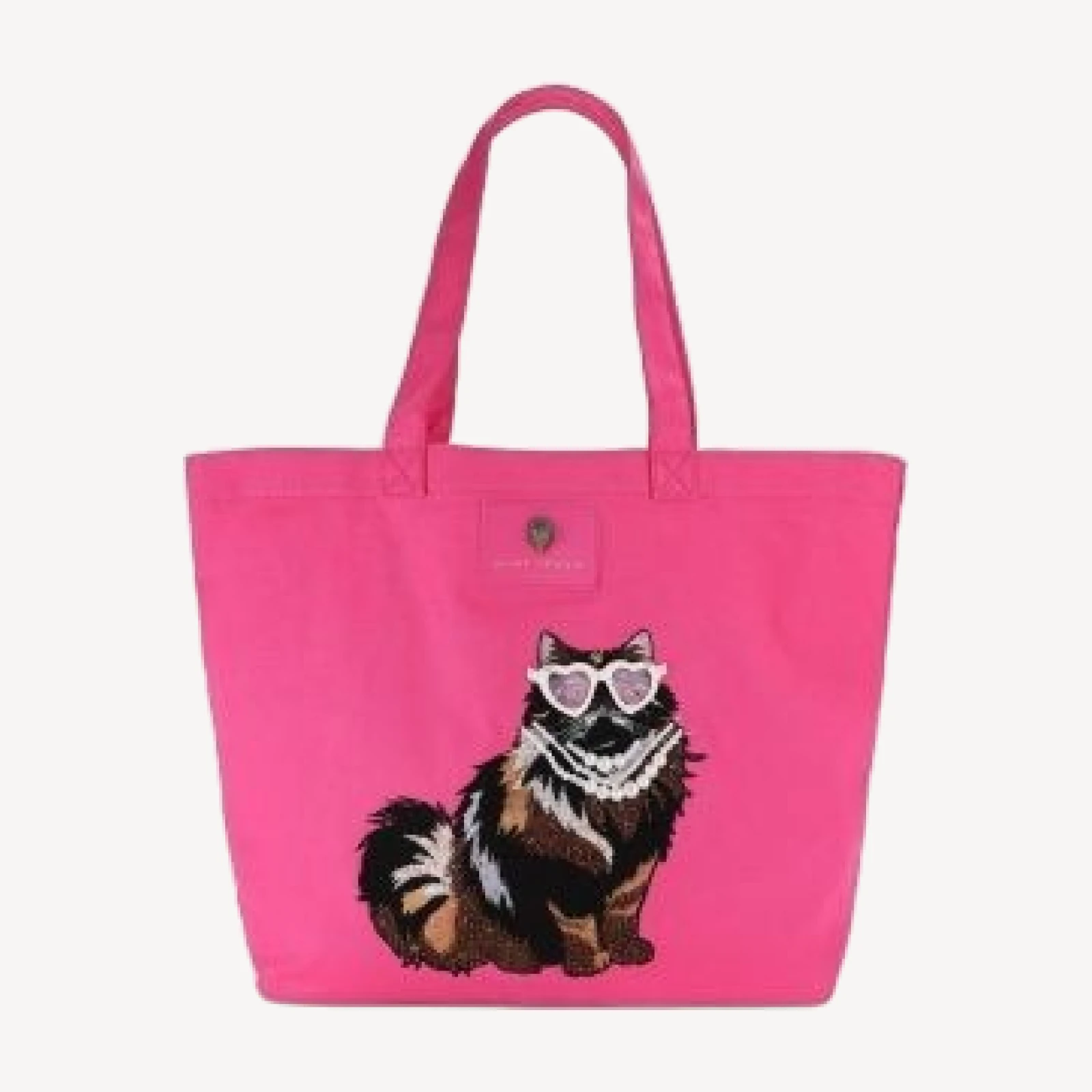 Kurt Geiger London Holborn Patch Cotton Tote Bag