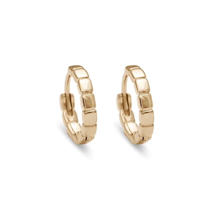 Wheat Hoop (SINGLE) - 14k Gold