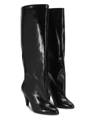 Kurt Geiger London Women's Lambeth Leather Slouchy Knee High Boots