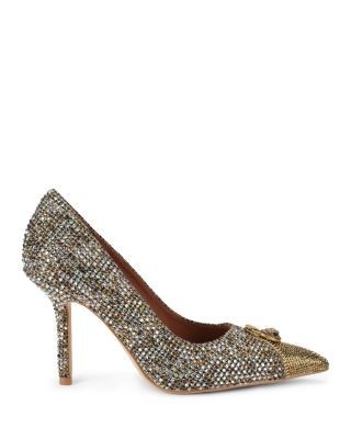 Kurt Geiger London Women's Zip Court Rhinestone Pumps