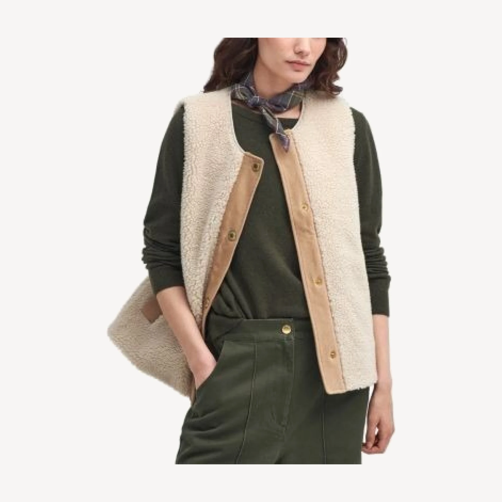 Barbour Dulsie Faux Fur Liner Vest