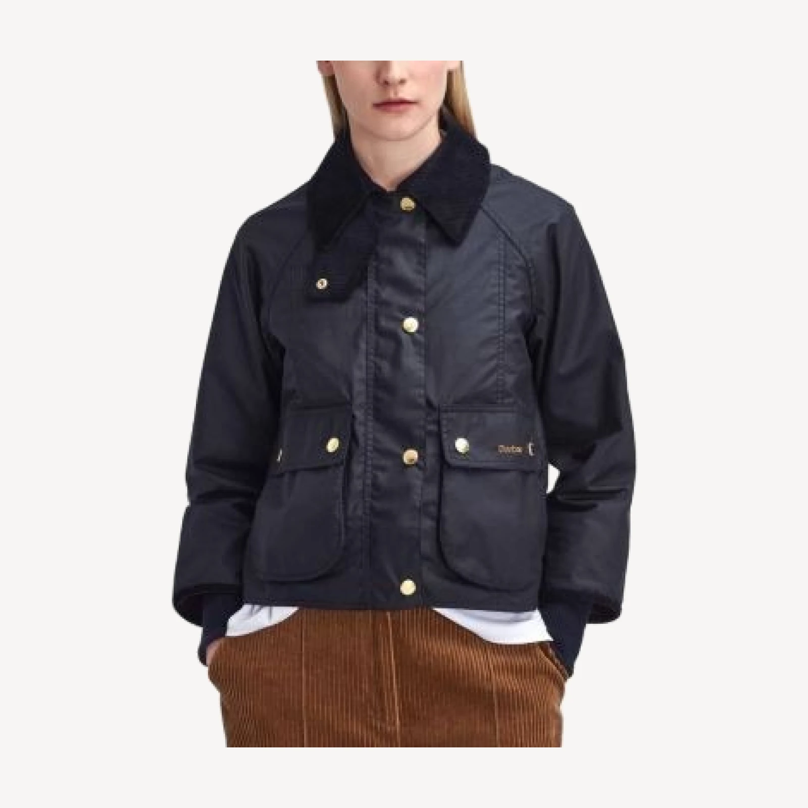 Barbour Beadnell Cropped Waxed Coat