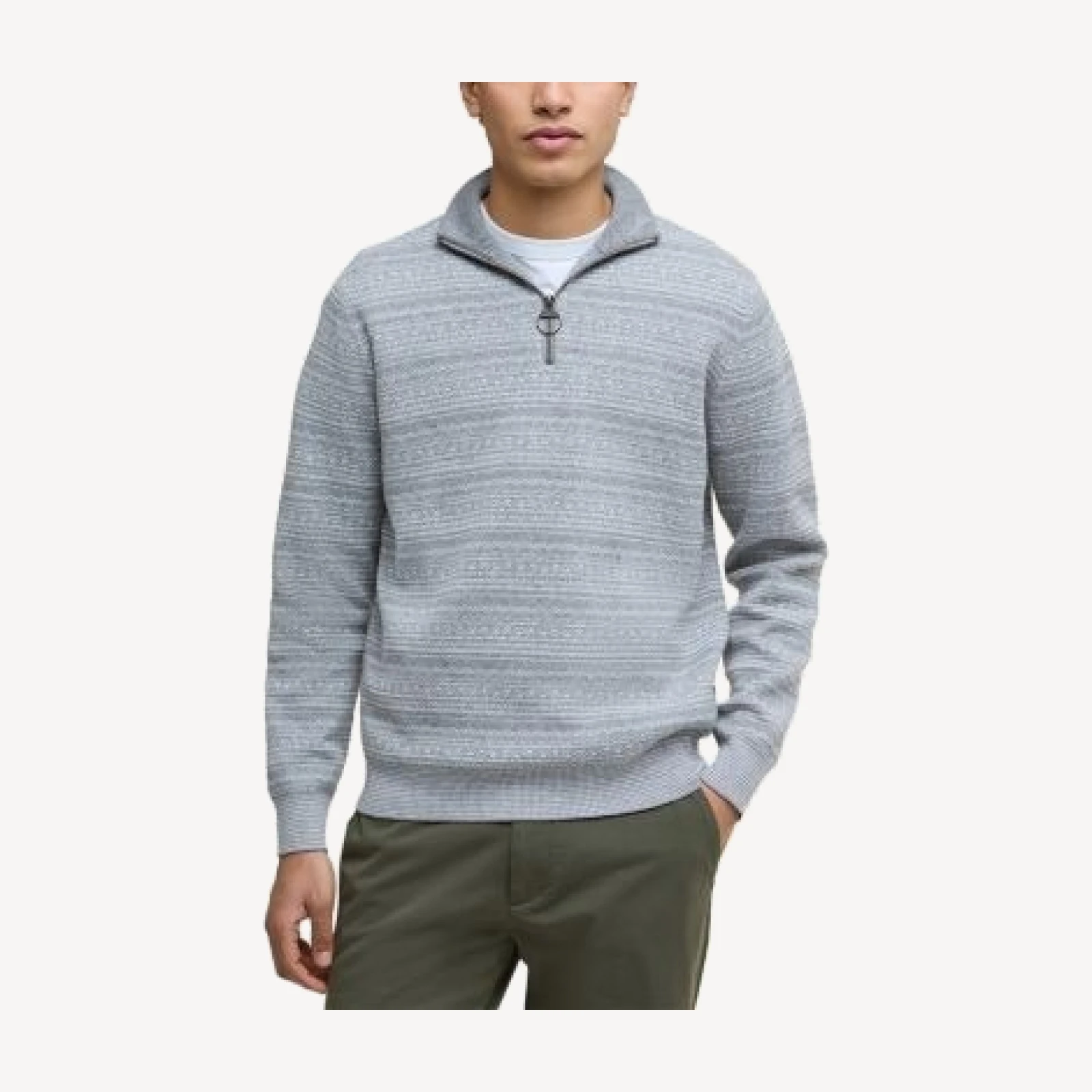 Barbour Dartfield Quarter Zip Knitted Sweater