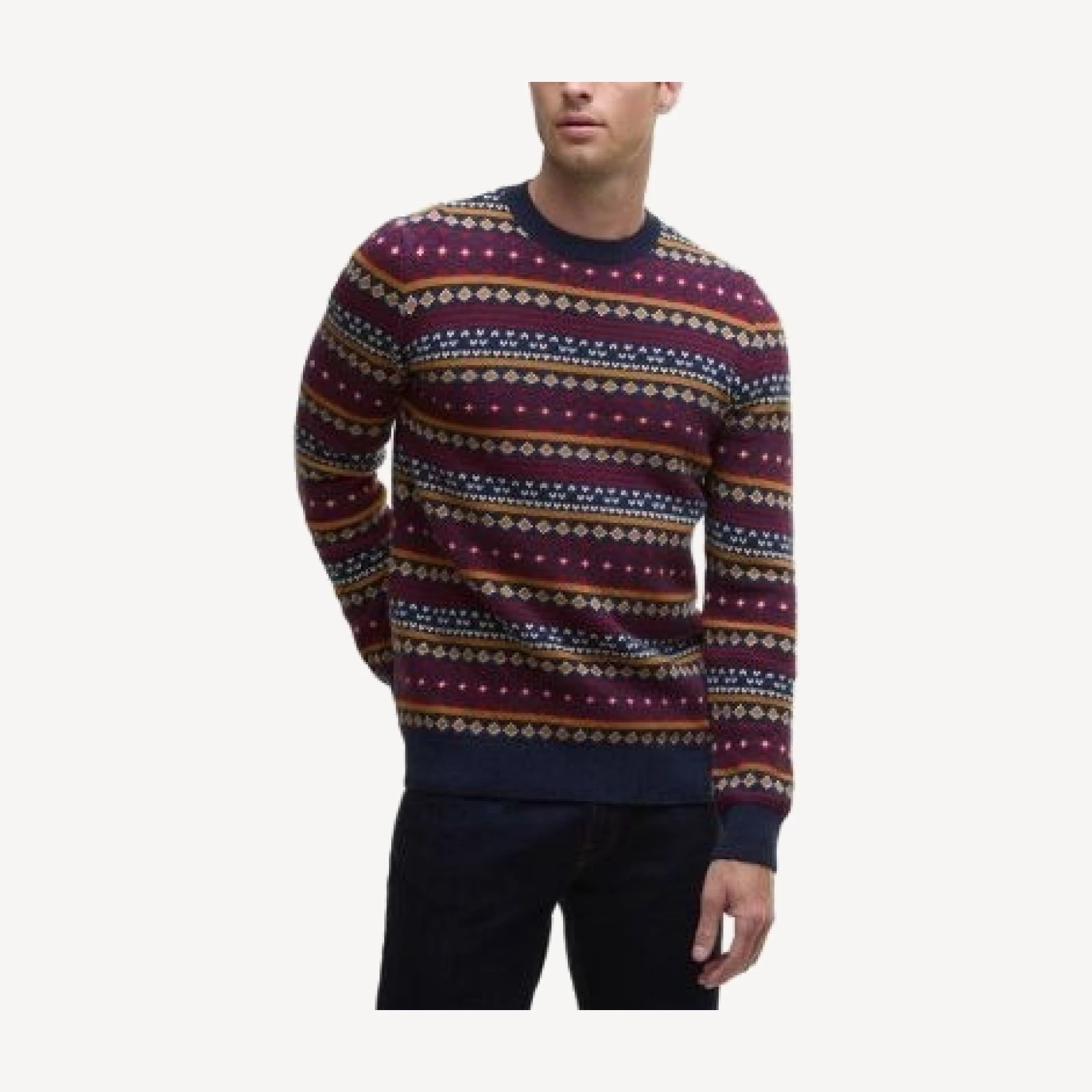 Barbour Easdale Fair Isle Crewneck Sweater