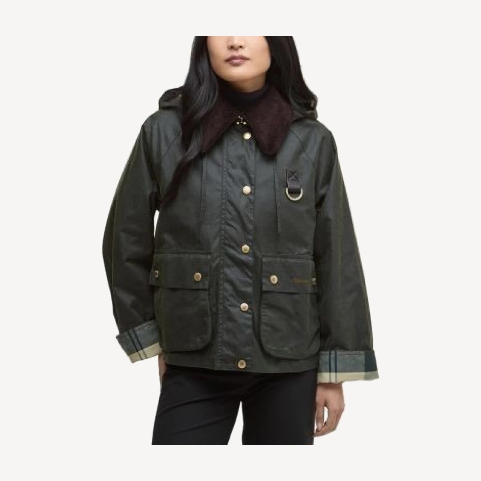 Barbour Reighton Wax Collar Hooded Jacket